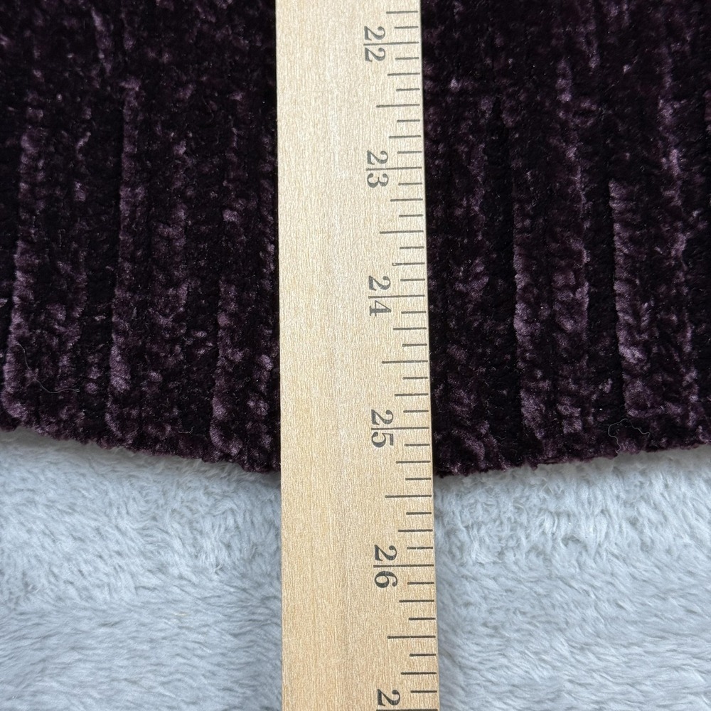 Orvis Sweater Womens Small Plum Soft Crewneck Relaxed Hi-Low Hem Ribbed Cuffs - Picture 5 of 11